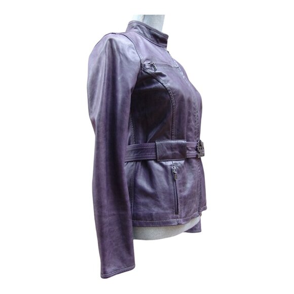 Belstaff Leather Farley Jacket Blouson Racing Size 42 Made in Italy - Picture 3 of 12